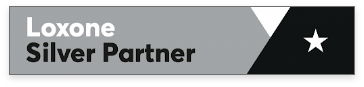 SmartHome Expert icon Loxone Silver Partner badge klein
